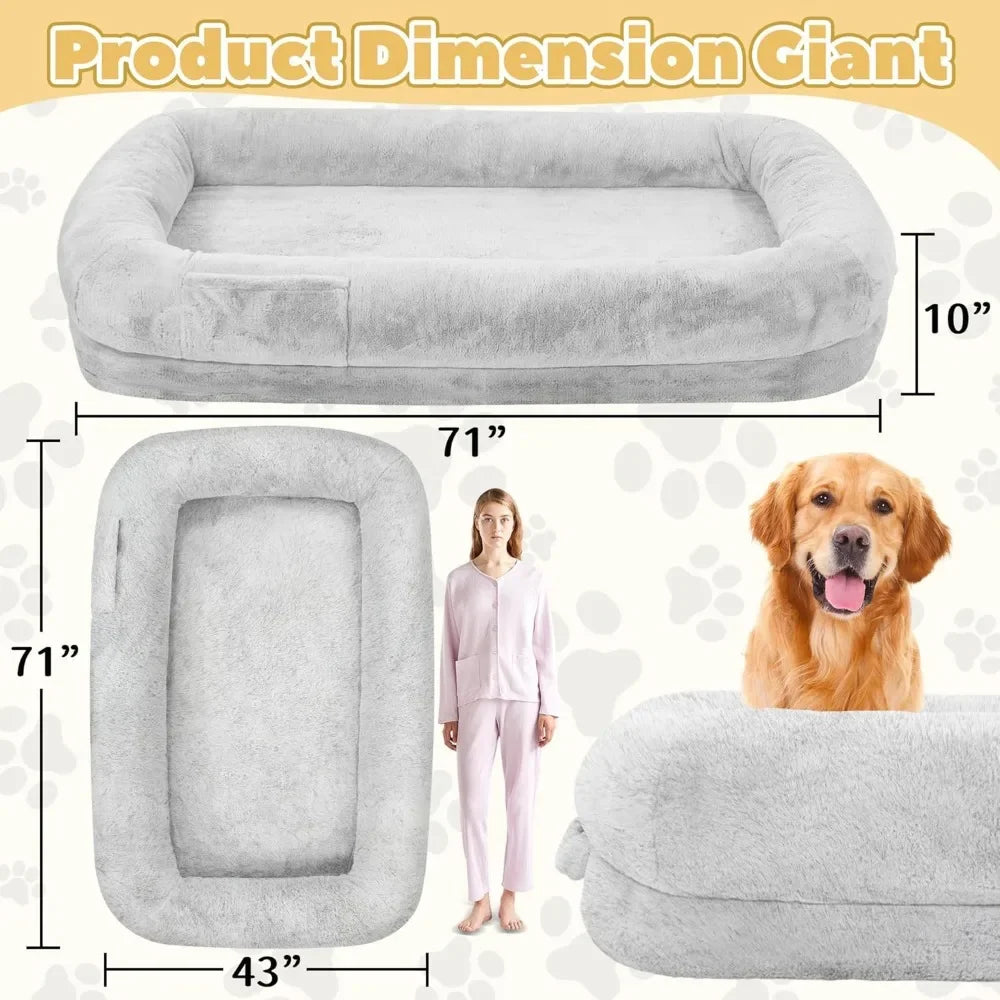 Human Dog Bed for Adults and Pets