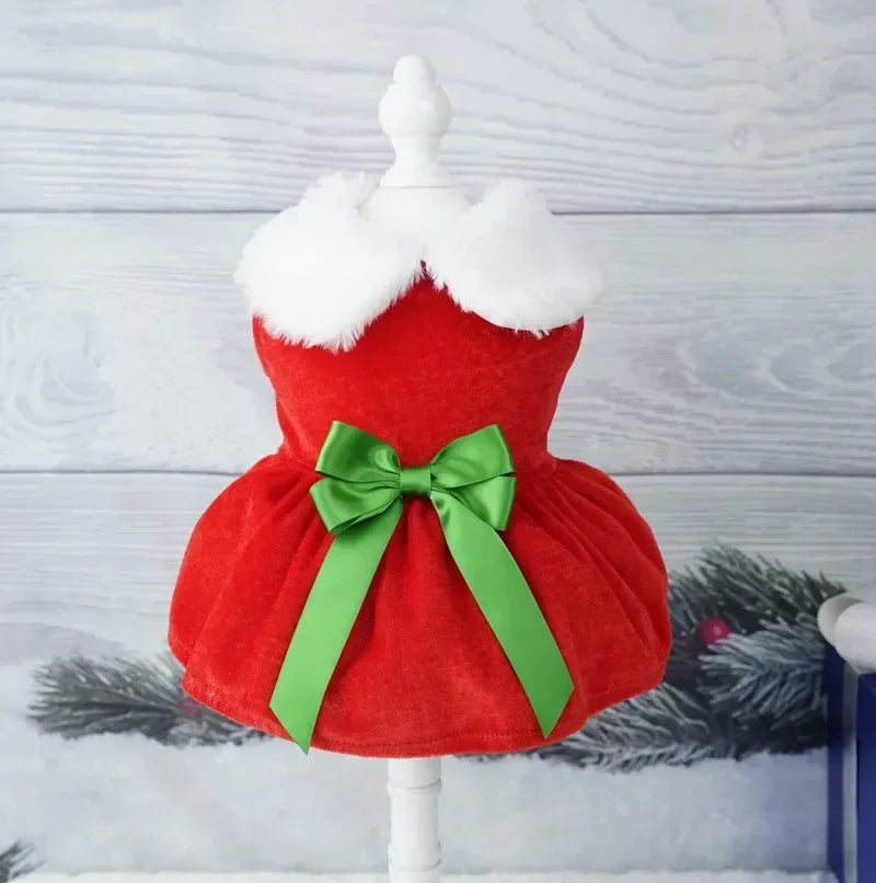 Pet Christmas Coat Dress