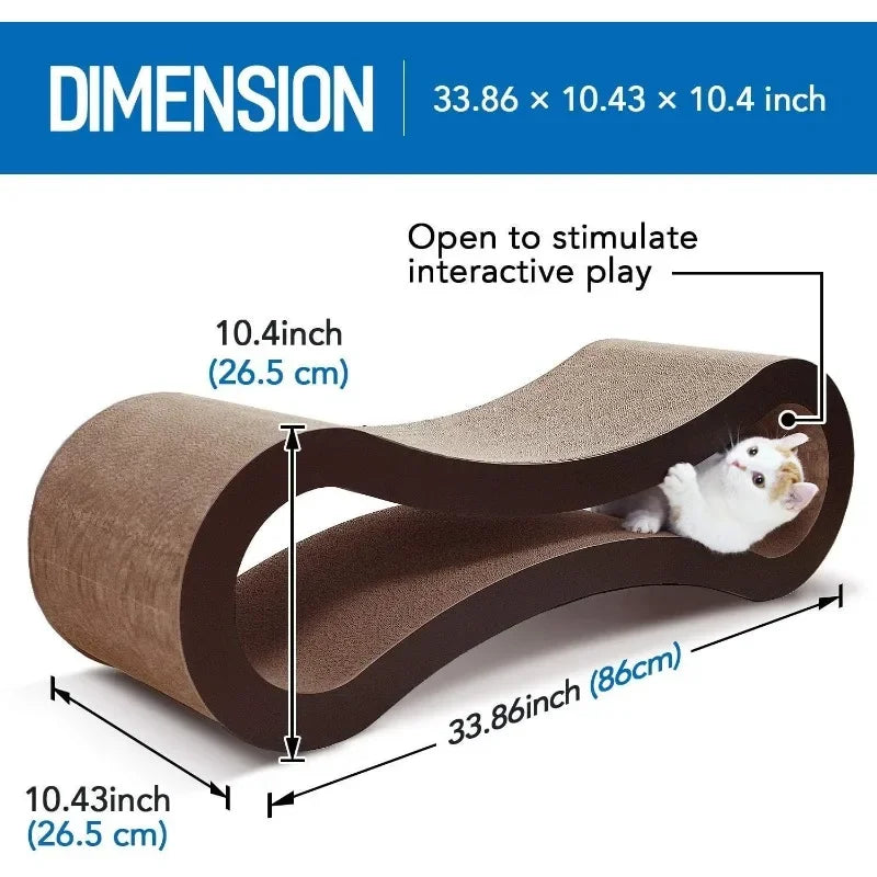 Pet Cat Scratcher Cardboard Lounge Bed