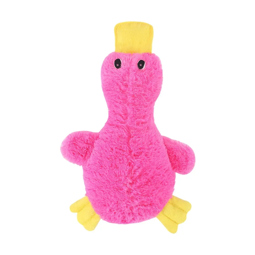 Dog Plush Sound Toy Yellow Duck Interactive