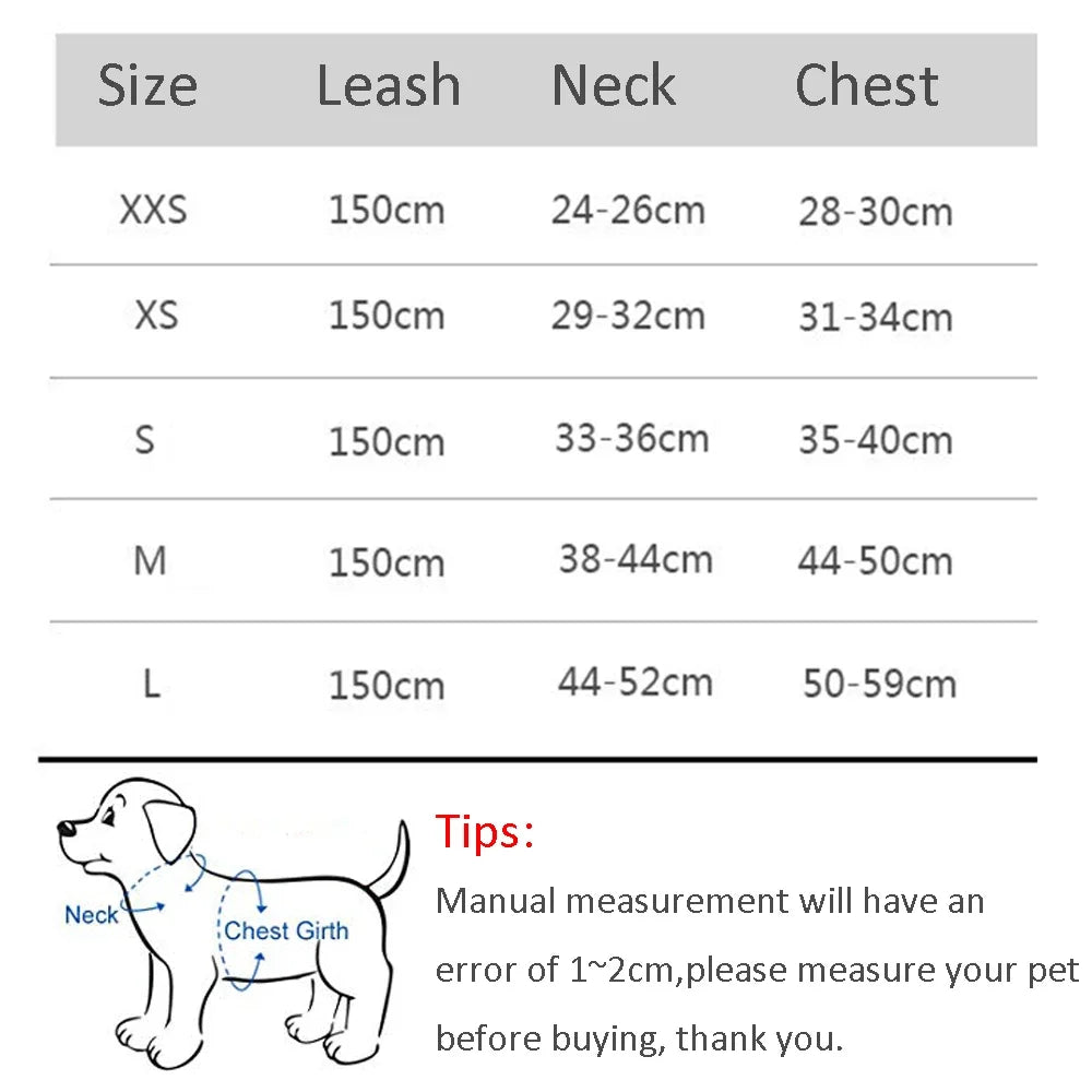 Pet Harness Leash For Dogs And Cats