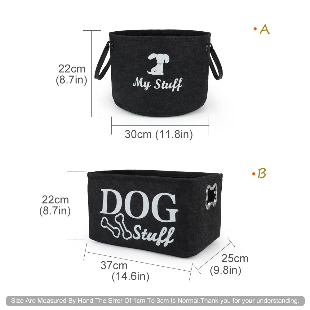 Pet Basket Container For Toys And Accessories