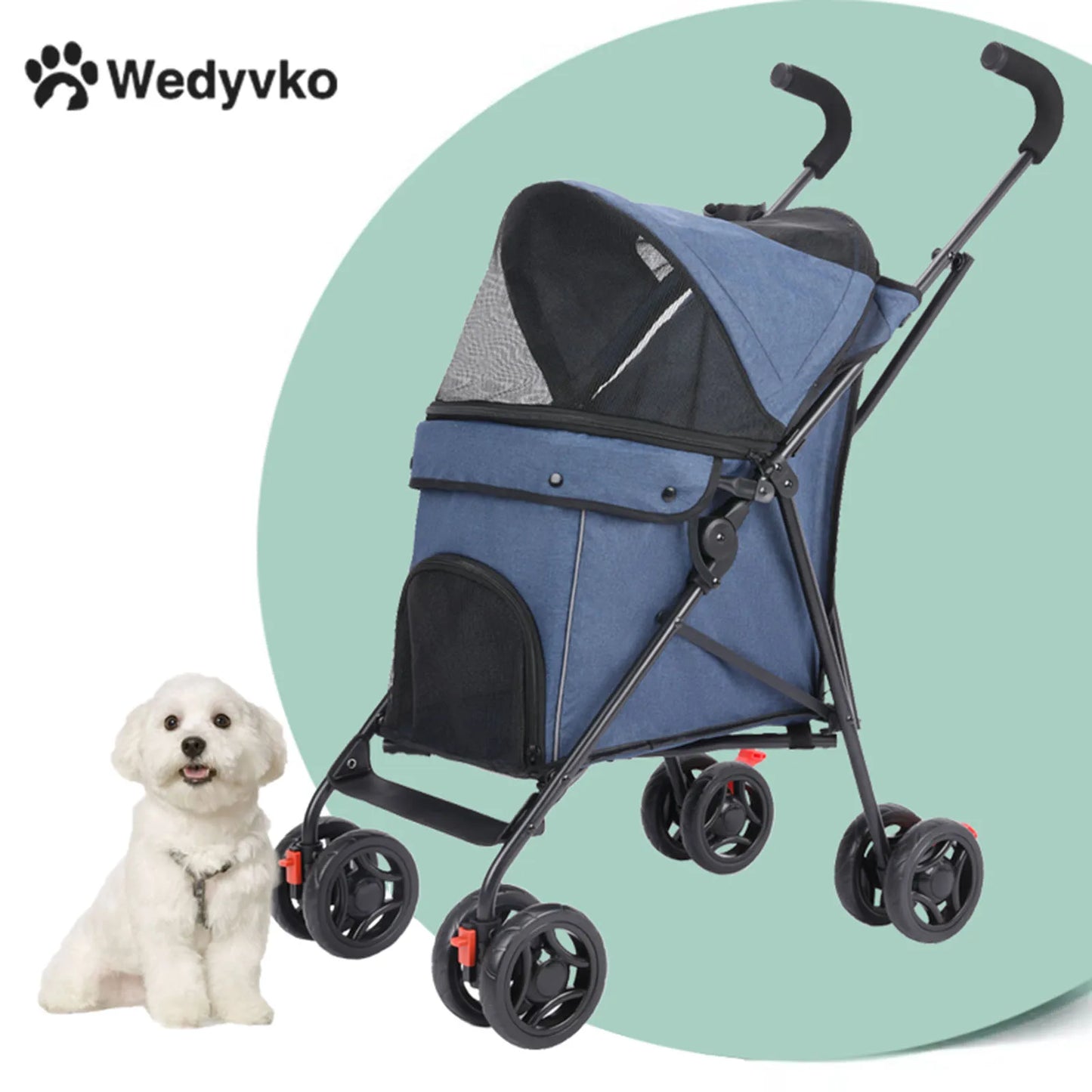 Pet Outdoor Stroller Cat Dog Travel