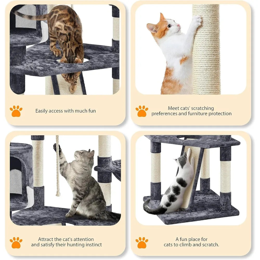 Pet Cat Trees Indoor Tower Scratching Posts