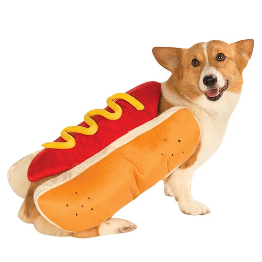 Pet Hot Dog Costume Shaped Dachshund Sausage