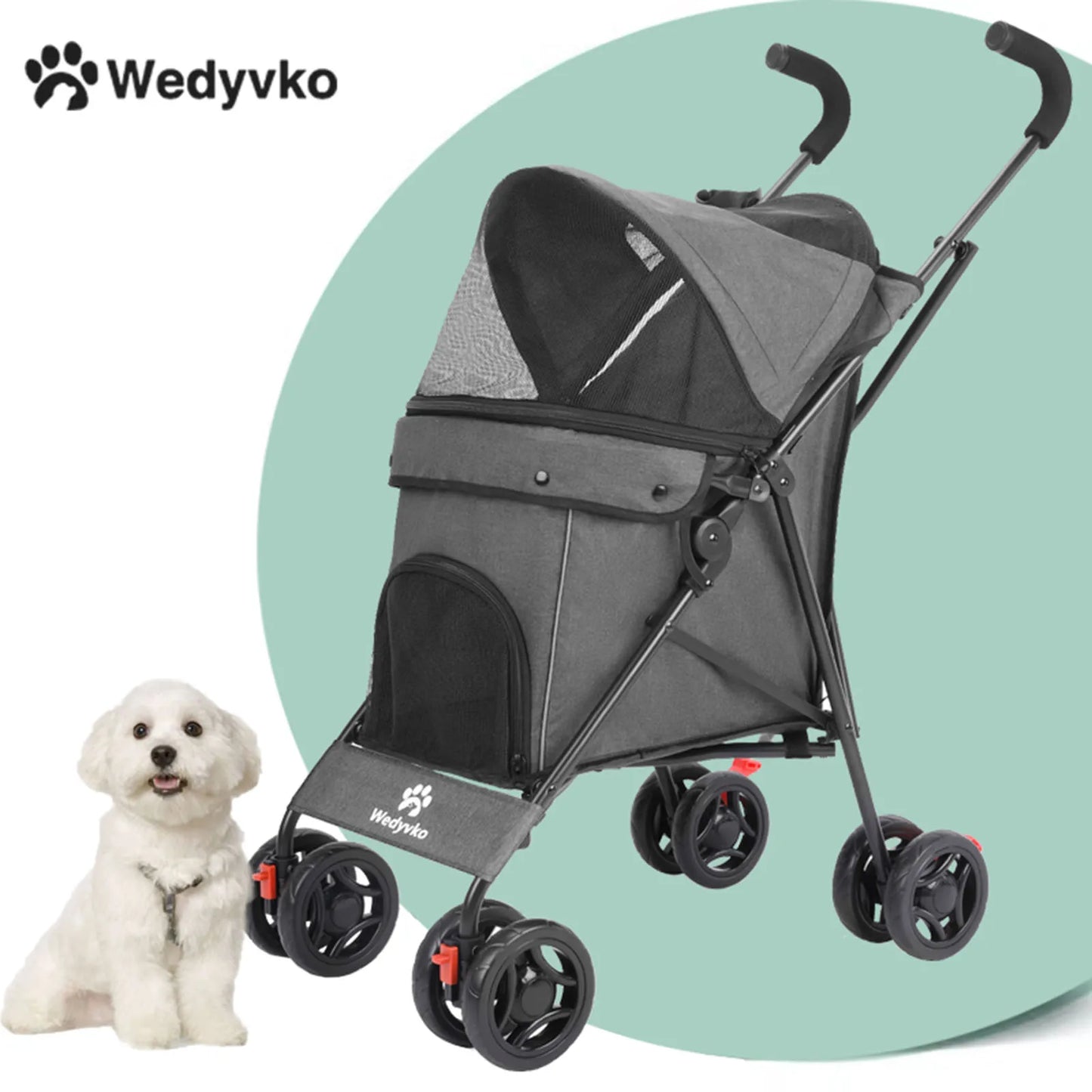 Pet Outdoor Stroller Cat Dog Travel