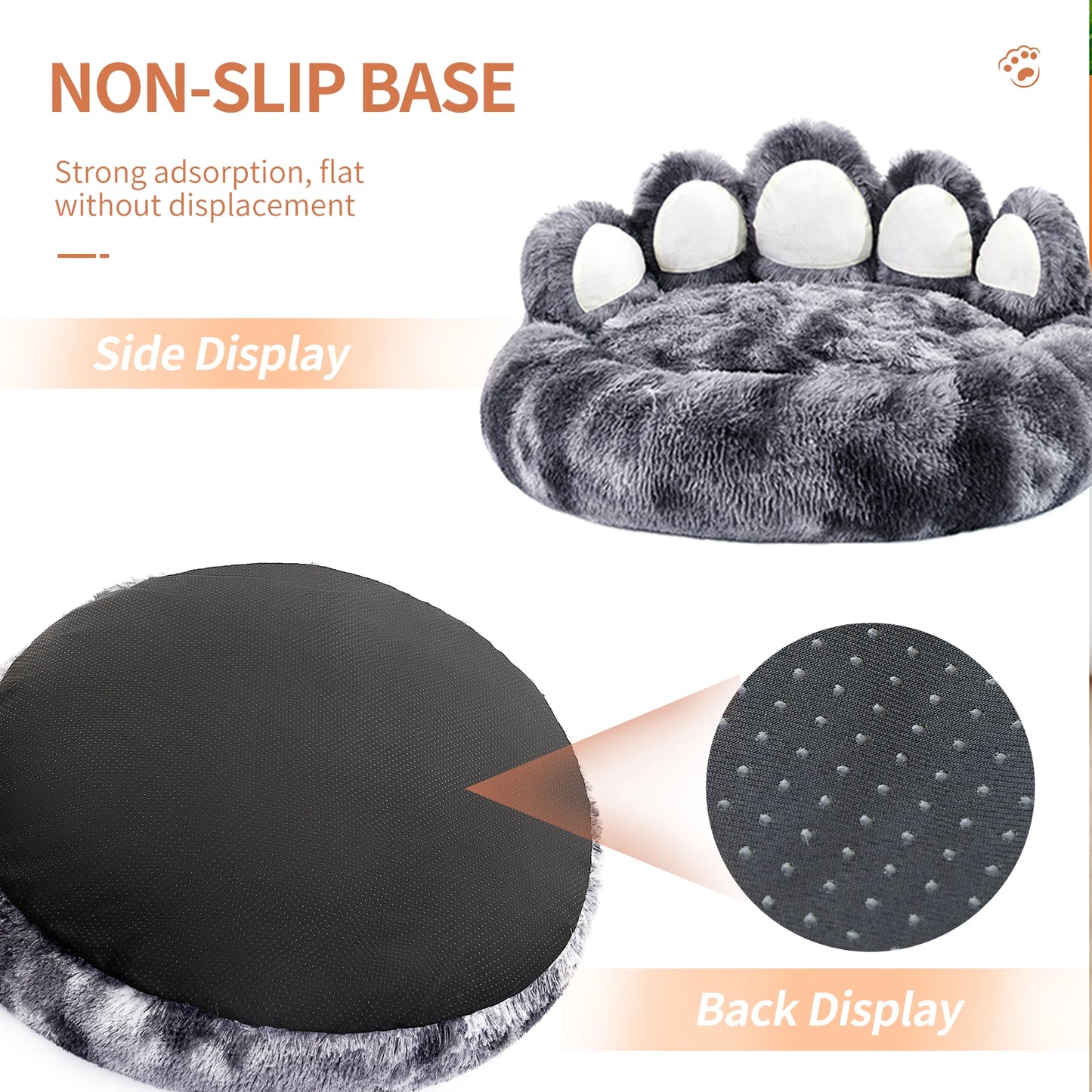 Pet Bed Paw Shape Dog And Cat