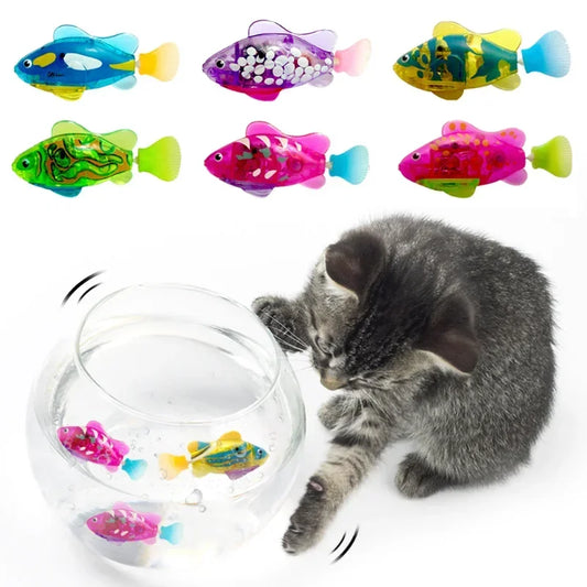 Pet Interactive Toy Electric Fish With LED