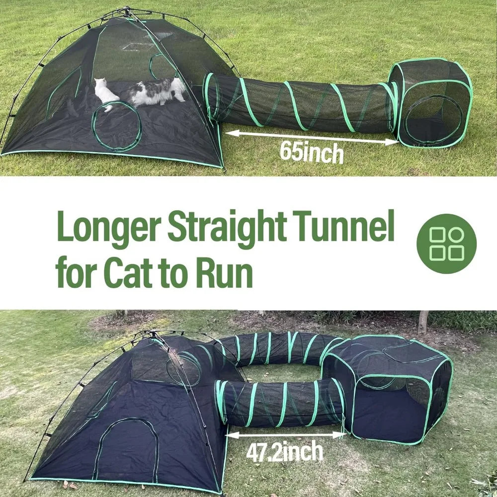 Pet Outdoor Cat Play Tents And Tunnels