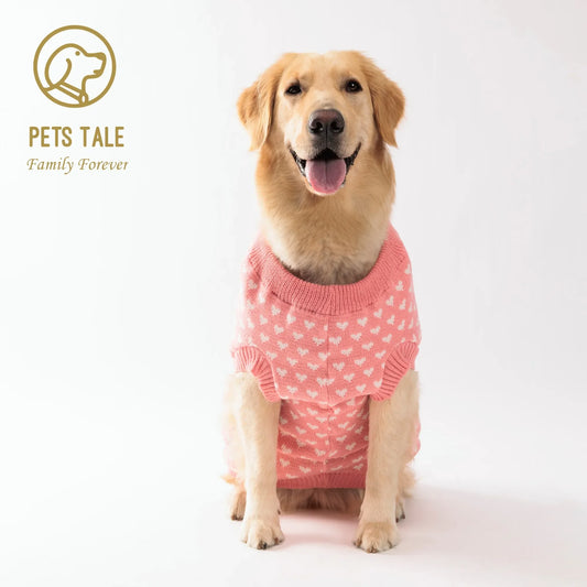 Pet Winter Warm Pet Sweater Heart Pattern