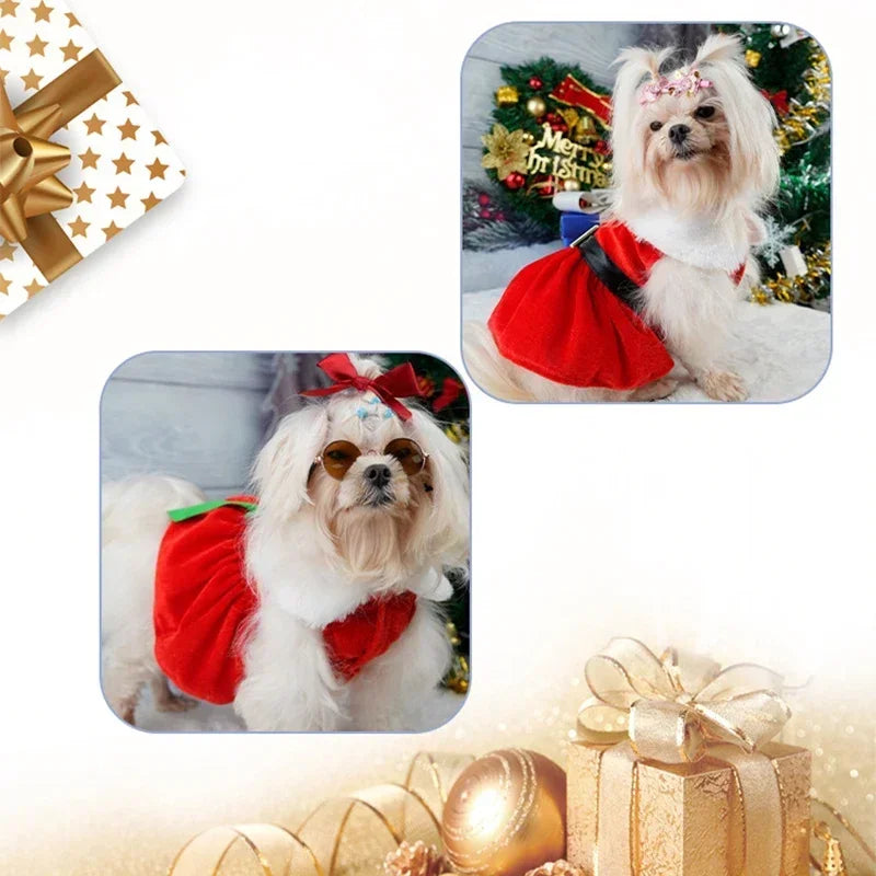 Pet Christmas Coat Dress