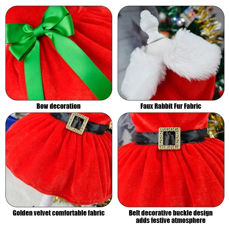 Pet Christmas Coat Dress