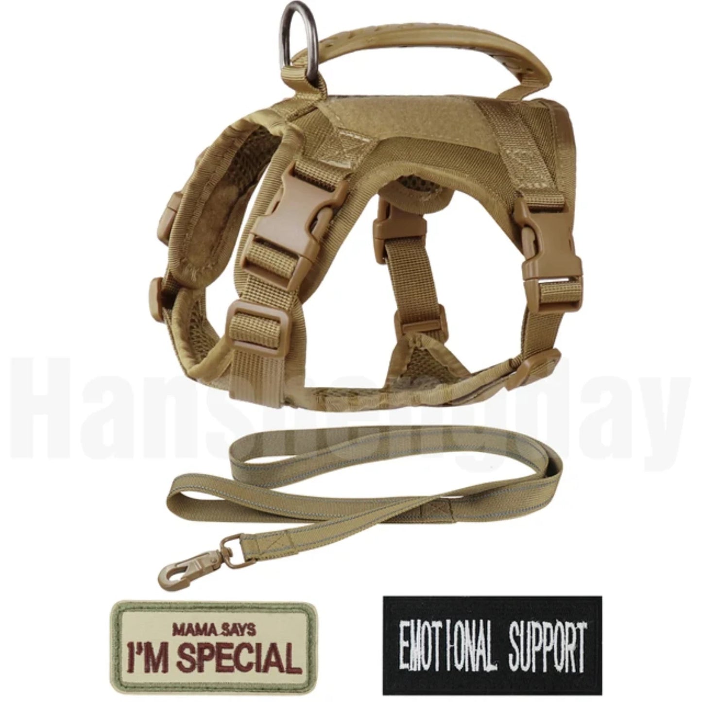 Adjustable Tactical Cat Harness Set