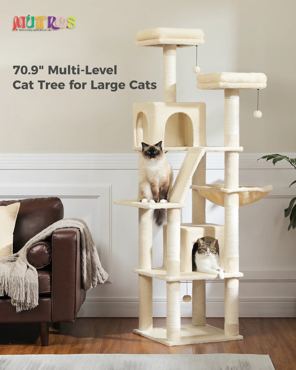 Cat Tree Tower With Scratching Posts