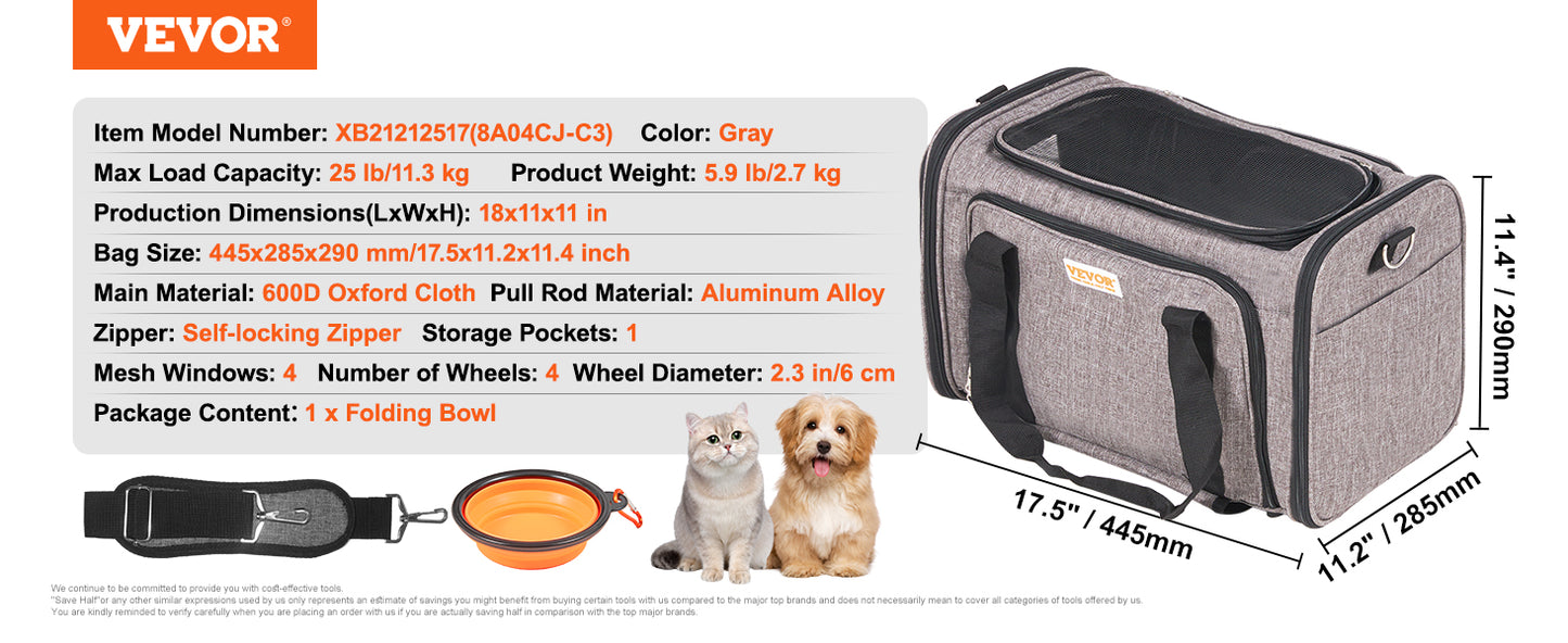 Pet Carrier For Dogs and Cats