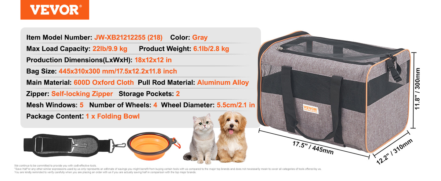 Pet Carrier For Dogs and Cats